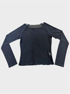 Size M Halara Sheer Mesh Long Sleeve Top